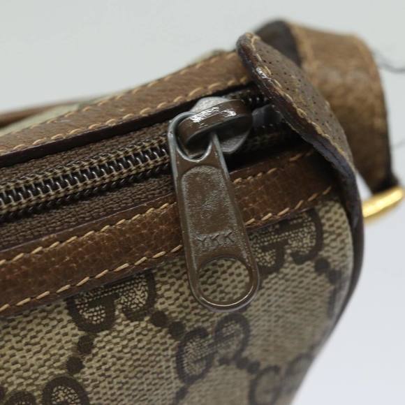 GUCCI GG Supreme Web Sherry Line Shoulder Bag PVC Beige 89 02 032 Auth 81158 - Picture 14 of 16